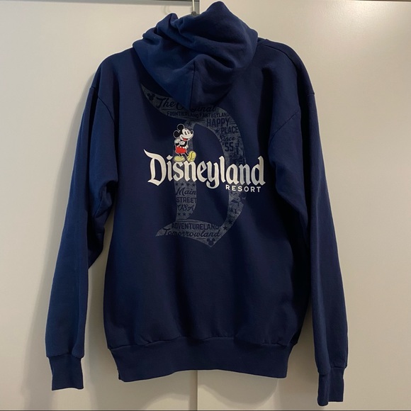 Women’s dark blue Disneyland hoodie Sz M - Picture 3 of 4